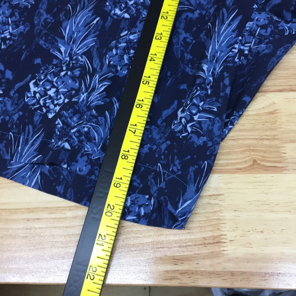 Nicklaus Mens Blue Pineapple Print Golf Shorts Size 36 Eco Performance Stretch - Picture 7 of 13